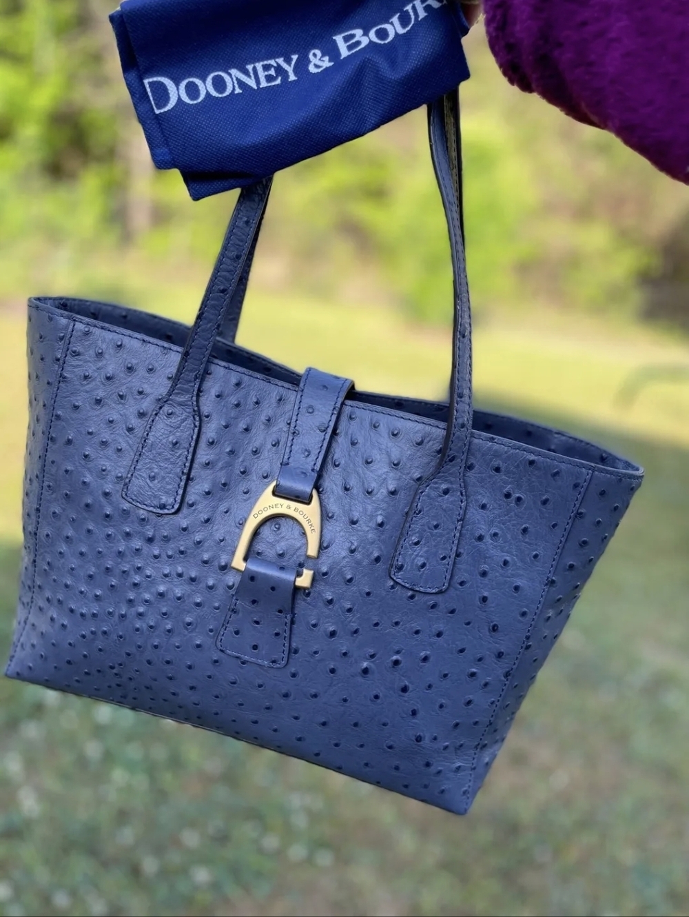 Dooney And Bourke Ostrich Leather Tote